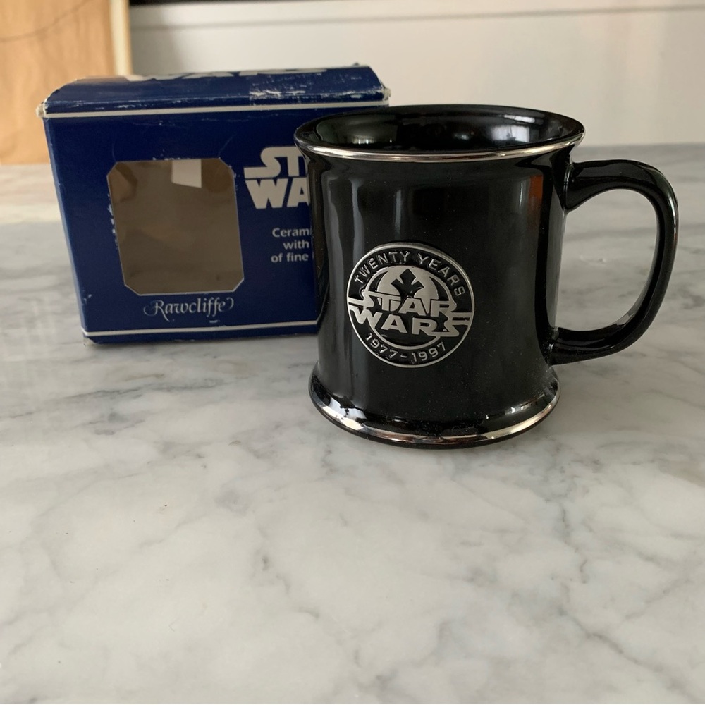 Star Wars Rawcliffe 20 Year Anniversary Mug Ceramic And Pewter Plus Keychain New